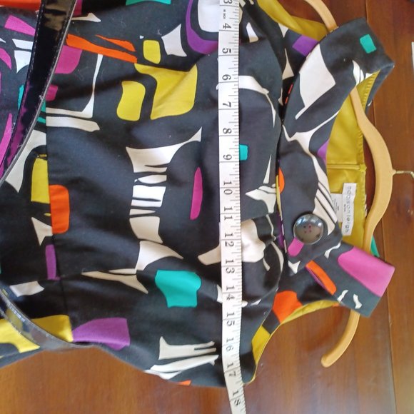 Madison Leigh Abstract Sleeveless Cotton Dress, Size 10P - Picture 6 of 8